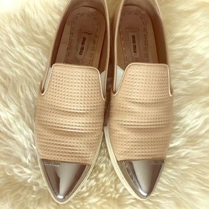 Miu Miu pointy toe capped flats